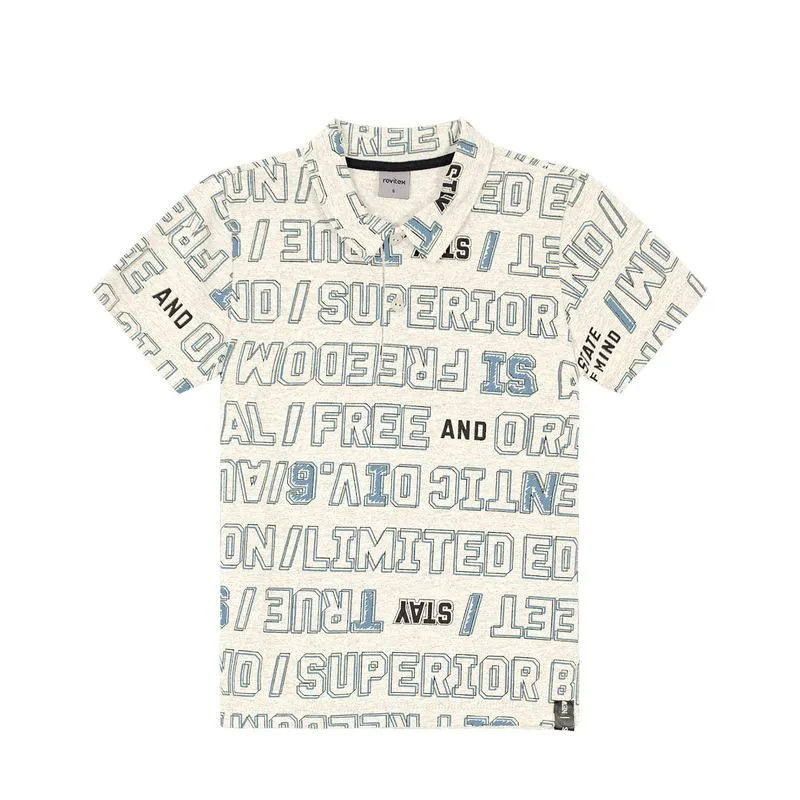 Polo Infantil Masculina Free Rovitex Kids Bege 16