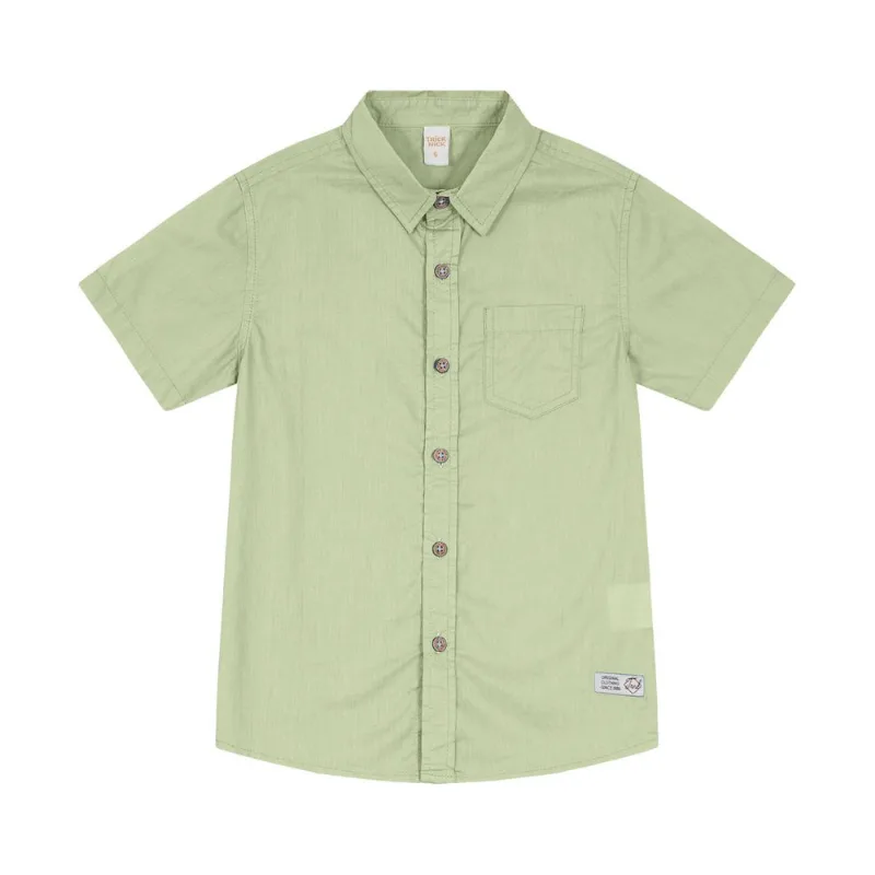 Camisa Infantil Masculina Em Popeline Trick Nick Verde 8
