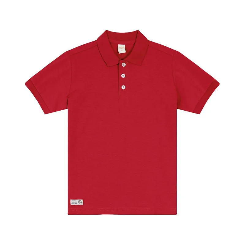 Camisa Polo Infantil Masculina Trick Nick Vermelho 3