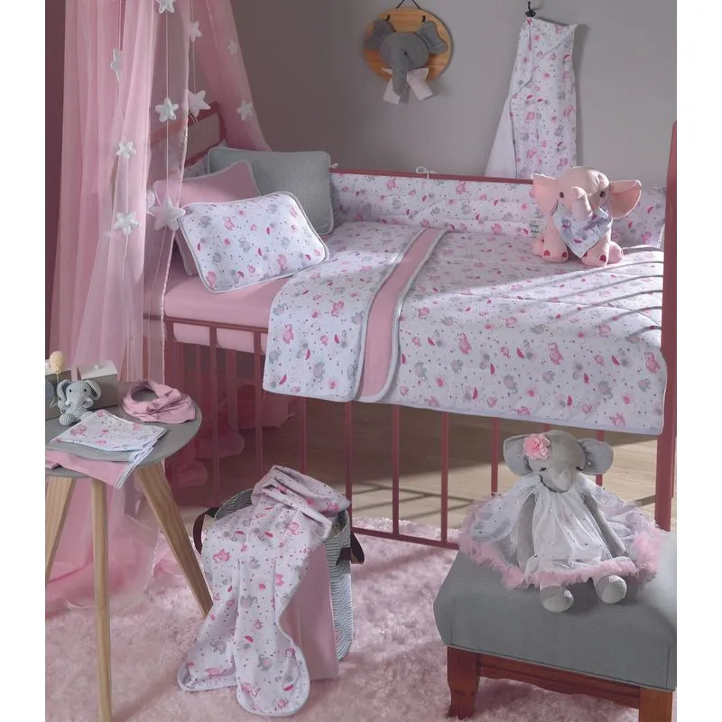Edredom Bebê Estampado Vivaldi Cinza UN