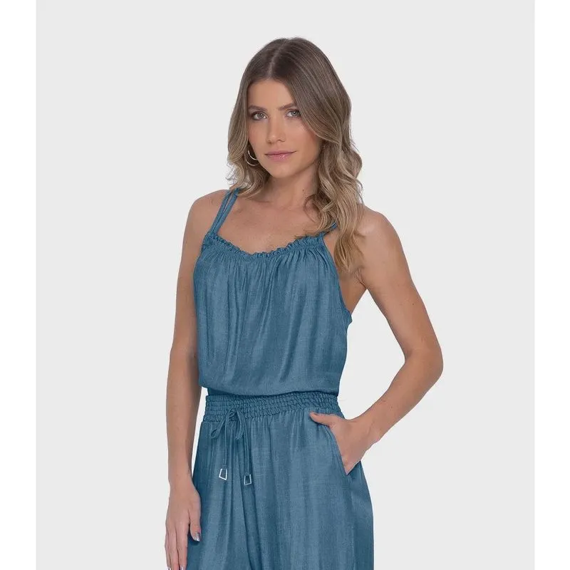 Blusa Alça Tencel