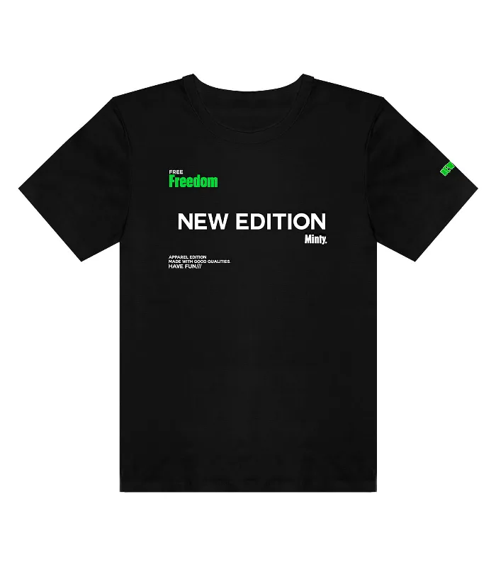 Camiseta Juvenil Masculina New Edition Minty Preto 12