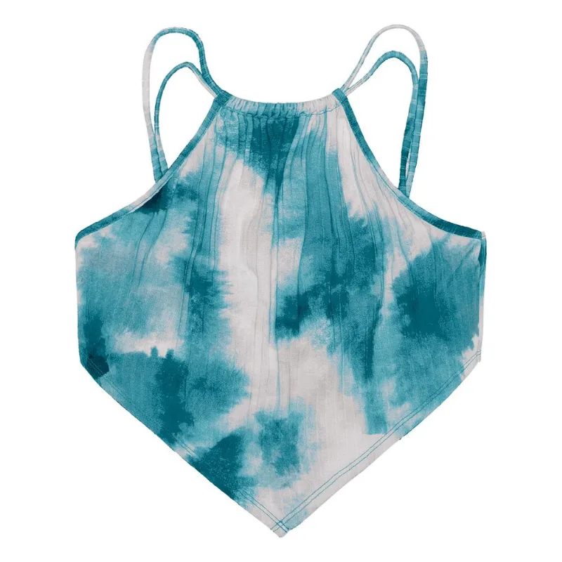 Blusa De Alça Juvenil Ribana Canelada Minty Verde 16