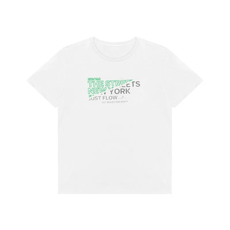 Camiseta Juvenil Masculina Em Meia Malha Minty Branco 14
