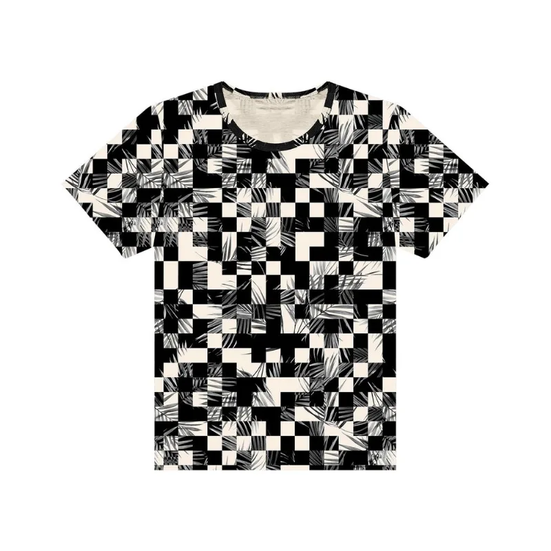 Camiseta Juvenil Masculina Quadriculada Minty Preto 16
