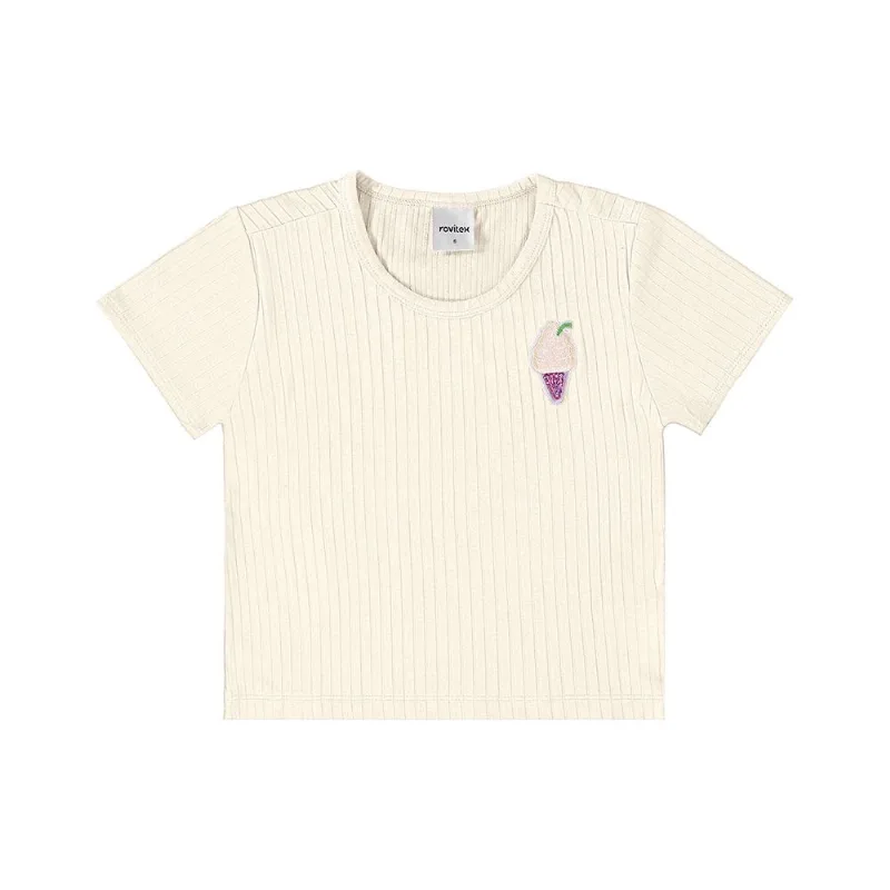 Blusa Infantil Feminina Ribana Rovi Kids Bege 8