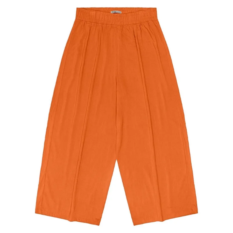 Calça Feminina Plus Size Em Viscose Secret Glam Laranja Plus G4