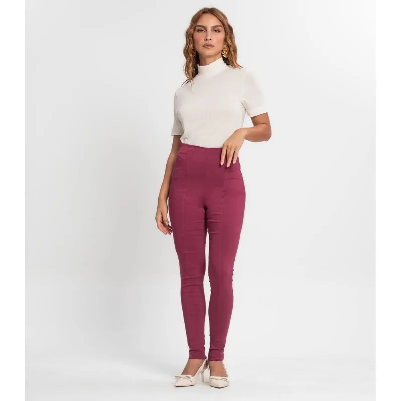 Legging Feminina Em Bengaline Endless Rosa M