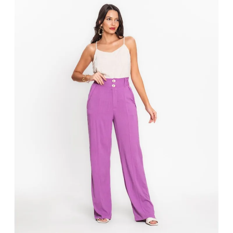 Calça Feminina Em Viscose Endless Roxo M