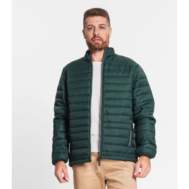 Jaqueta Masculina Microfibra Com Bolso Diametro Verde P