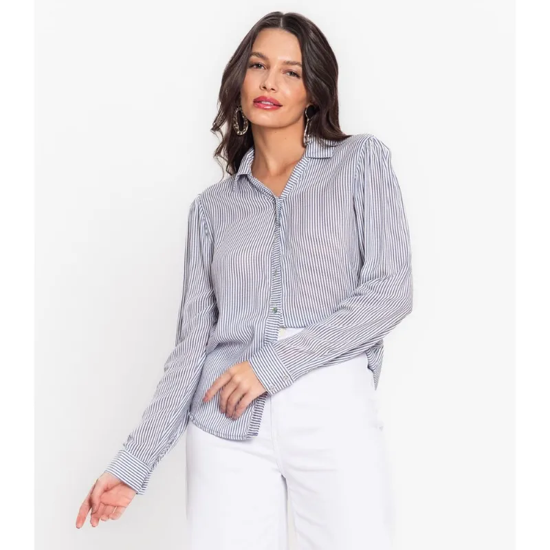 Camisa Feminina Manga Longa Endless Azul GG