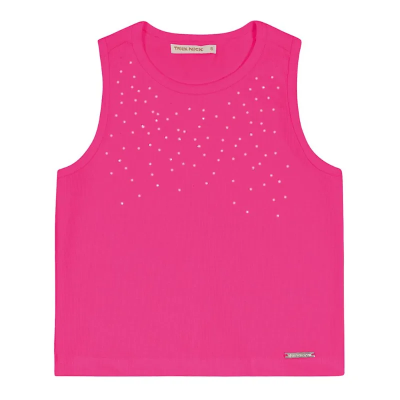Regata Cropped Juvenil Feminina Ribana Trick Nick Rosa 14