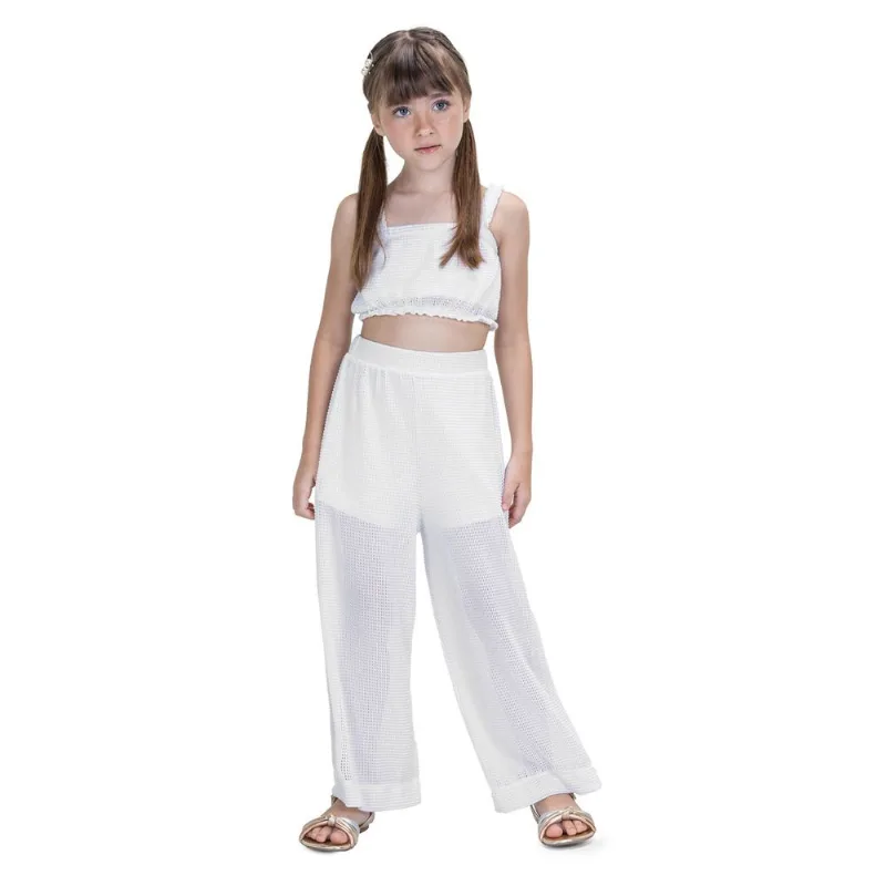 Conjunto Juvenil Blusa Com Calça Trick Nick Branco 6
