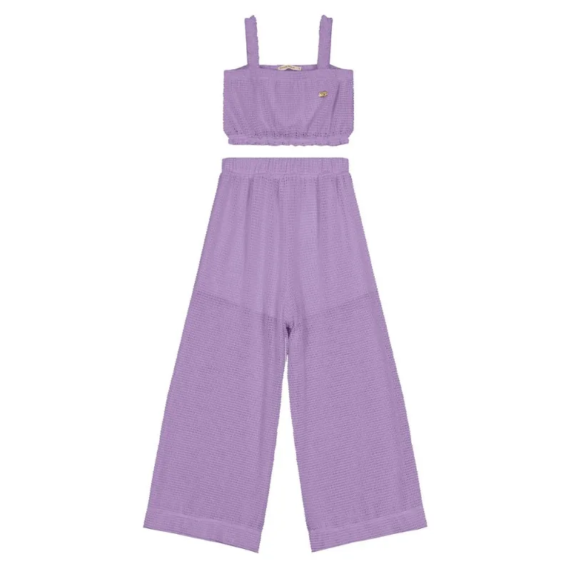 Conjunto Juvenil Blusa Com Calça Trick Nick Roxo 4