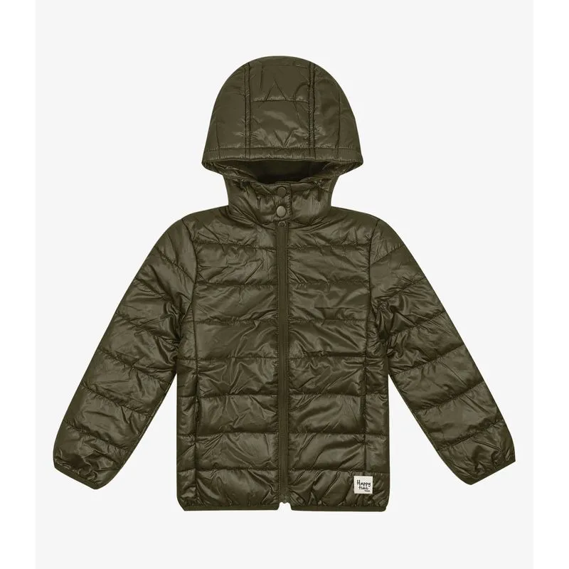 Jaqueta Infantil Puffer Trick Nick Verde 14