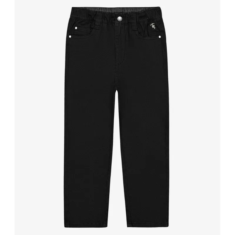 Calça Infantil Masculina Em Sarja Trick Nick Preto 10