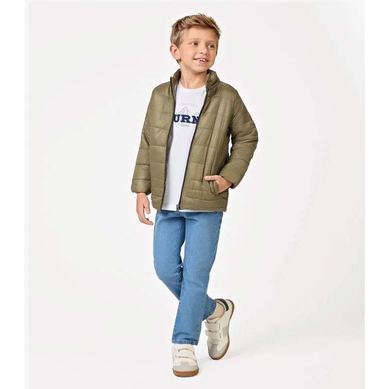 Jaqueta Puffer Infantil em Microfibra Trick Nick Verde 2