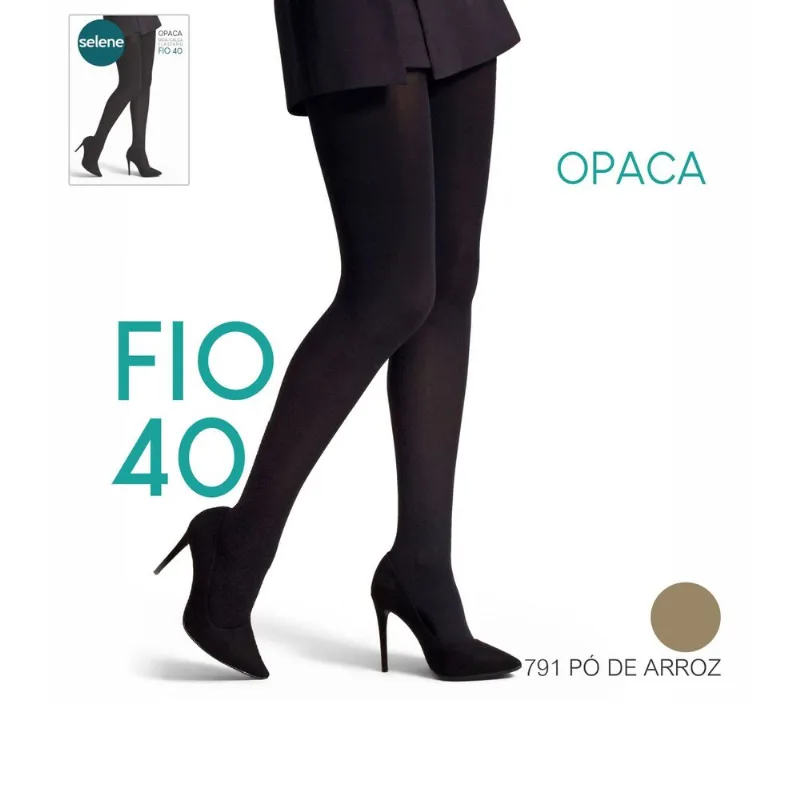 Meia Calça Opaca Fio 40 Selene Bege P