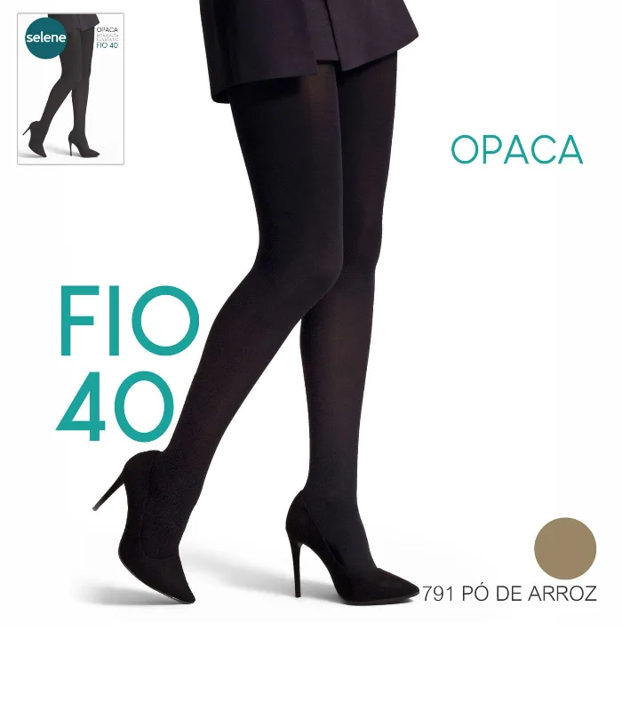 Meia Calça Opaca Fio 40 Selene Bege M