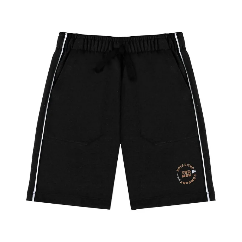 Bermuda Infantil Masculina Moletinho Rovi Kids Preto 2