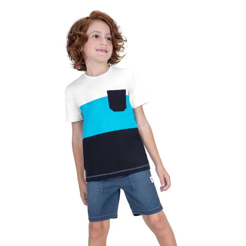 Conjunto Infantil Camiseta Com Bermuda Trick Nick Branco 4