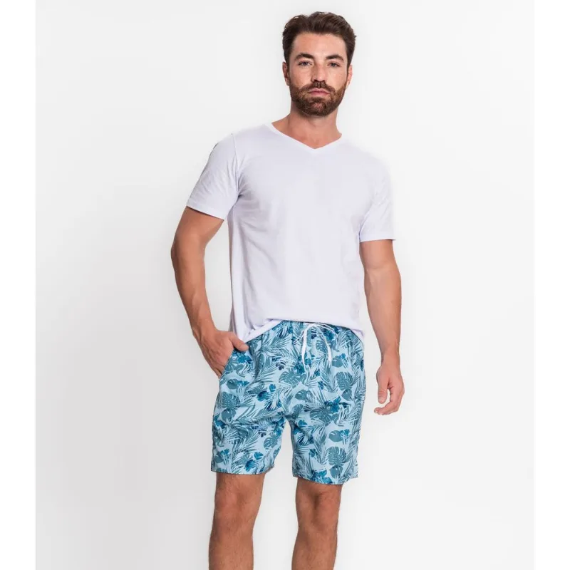 Bermuda Masculina Estampada Tno Azul P