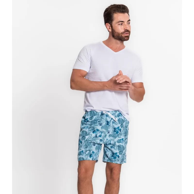 Bermuda Masculina Estampada Tno Azul P