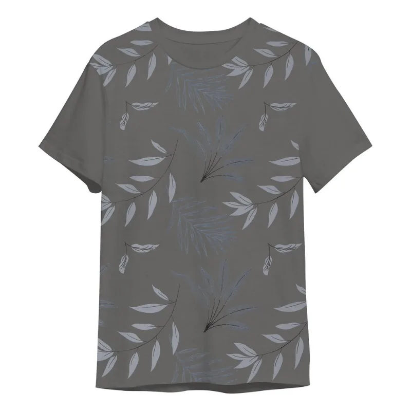 Camiseta Masculina Estampada Meia Malha Rovitex Cinza Gg