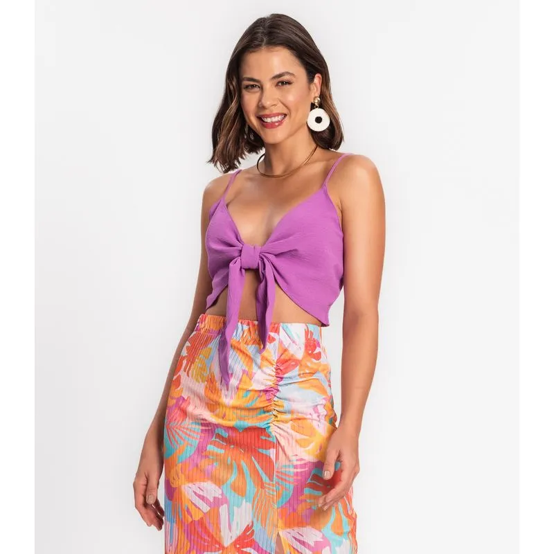 Top Feminino Em Air Flow Rovitex Roxo P