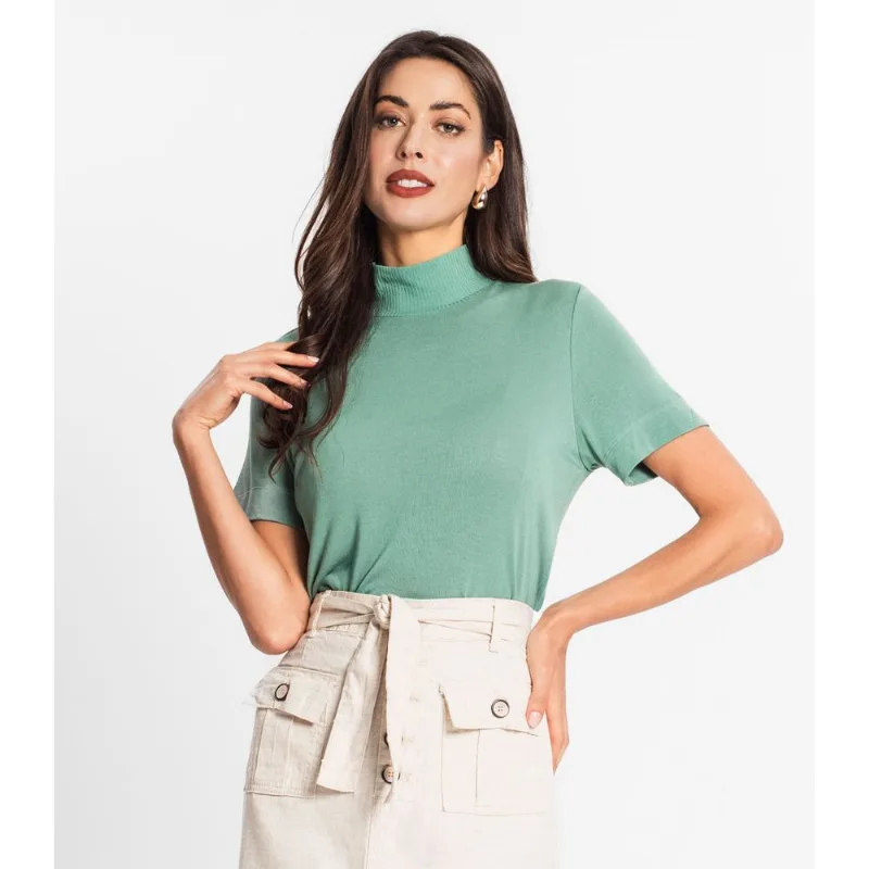 Blusa Feminina Gola Alta Endless Verde G
