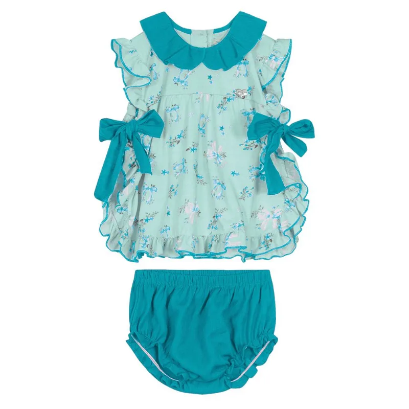 Conjunto Bata Com Calcinha E Laço Trick Nick Azul 2