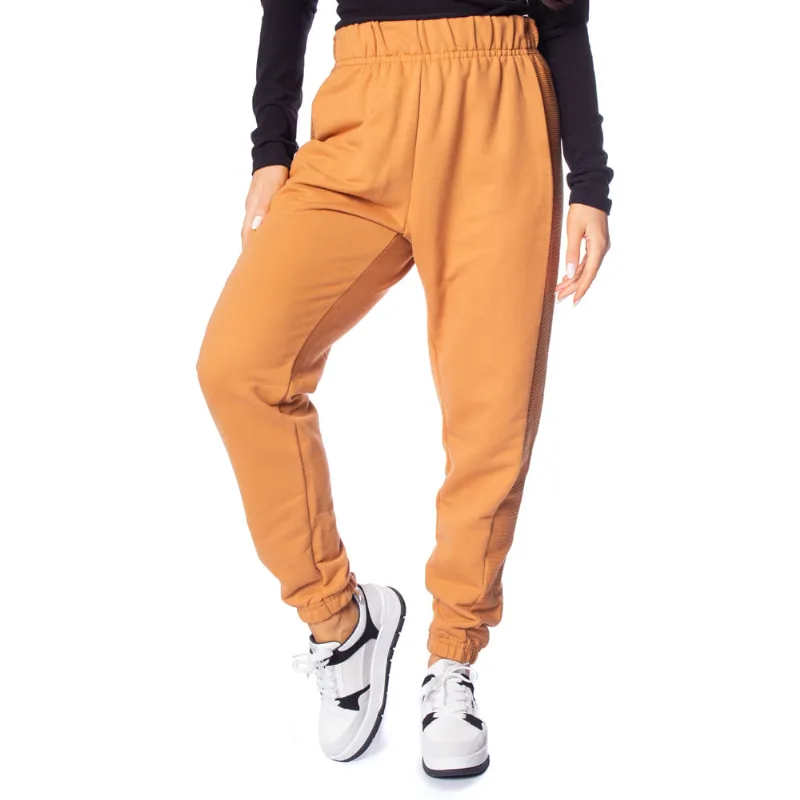 Calça de Moletom Feminina Rovitex Caramelo - P