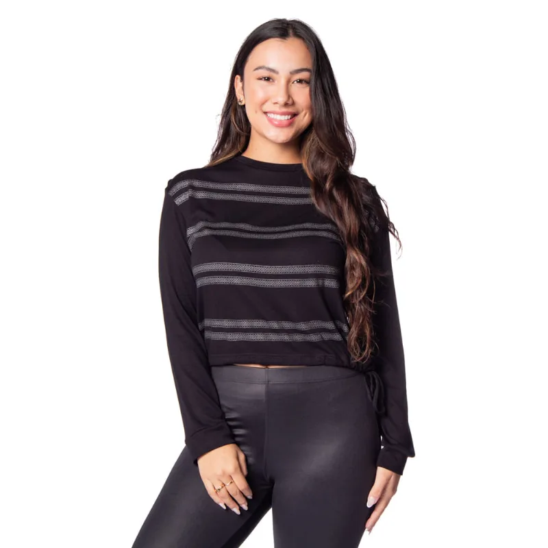 Blusa Feminina Rovitex em Visco Tricot Preto - G