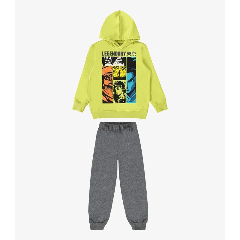 Conjunto Infantil Blusão E Calça Rovi Kids Verde 8