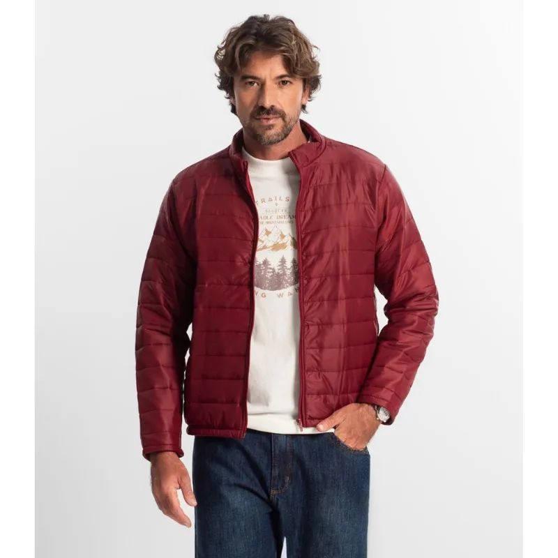 Jaqueta Masculina Em Microfibra Com Bolso Diametro Vermelho G