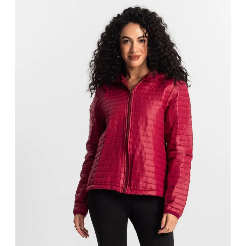 Jaqueta Feminina Com Capuz Rovitex Roxo GG