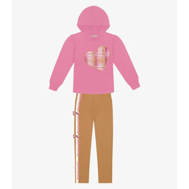 Conjunto Infantil Blusão Com Legging Trick Nick Rosa 3