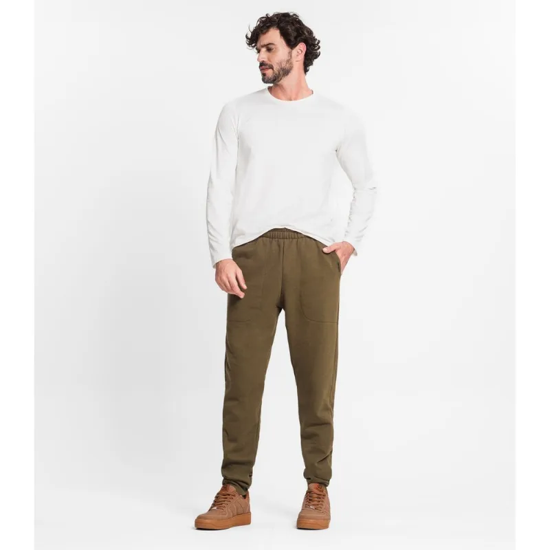 Calça Masculina Em Moletom Peluciado Diametro Verde G