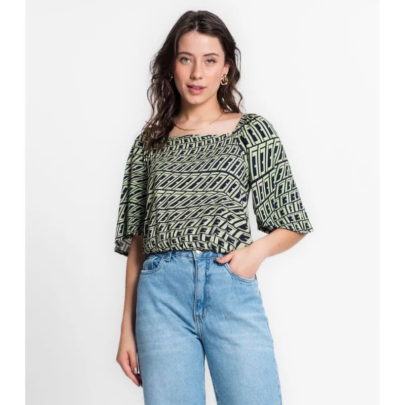 Blusa Feminina Ciganinha Infinita Cor Verde P