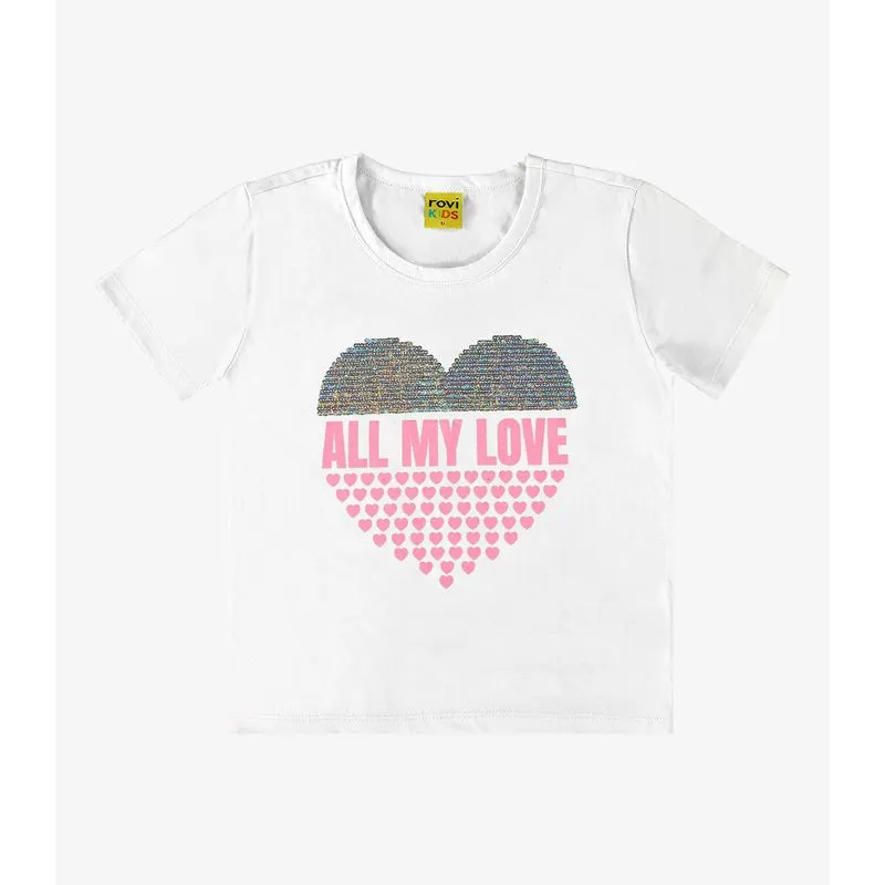 Blusa Infantil Feminina Rovi Kids Branco 6