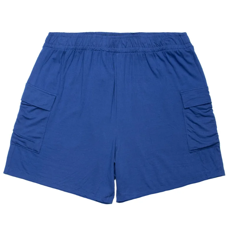 Shorts Feminino Rovitex Secret Glam Plus Size Cargo Azul - G1