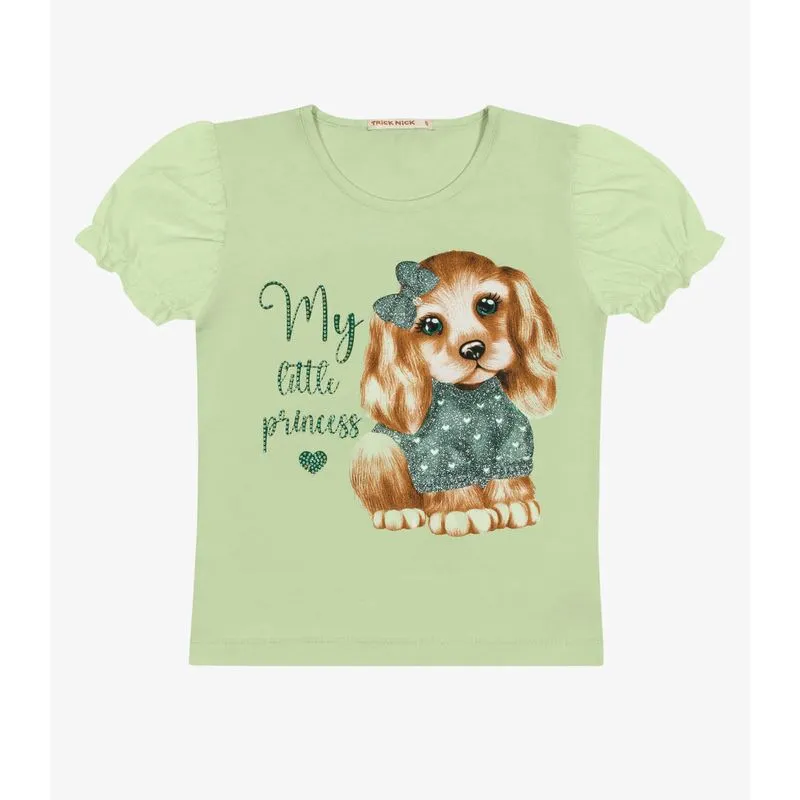 Blusa Infantil Feminina Trick Nick Verde 10