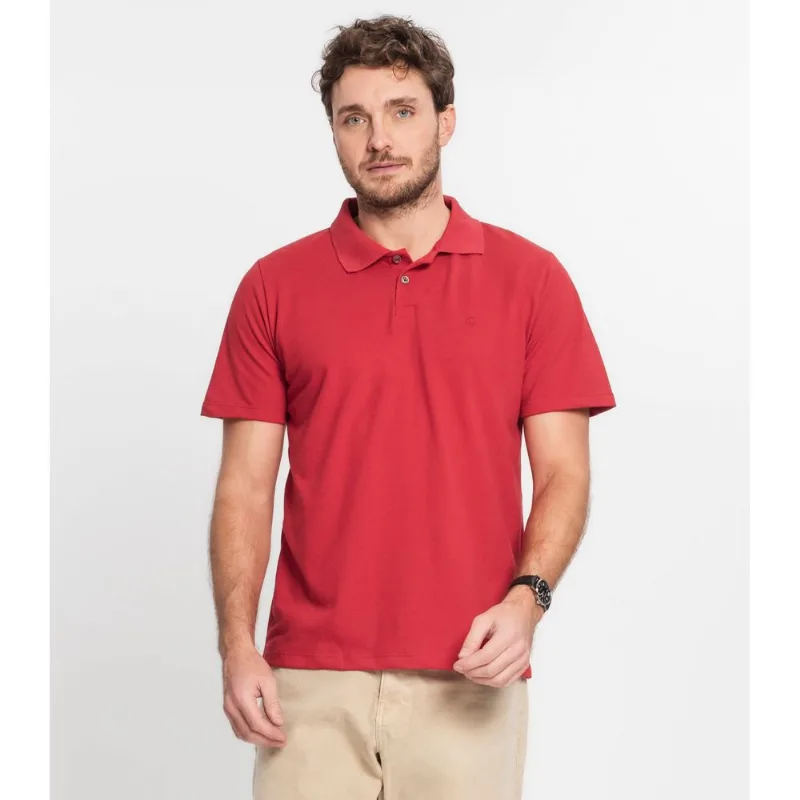 Polo Básica Masculina Diametro Vermelho M