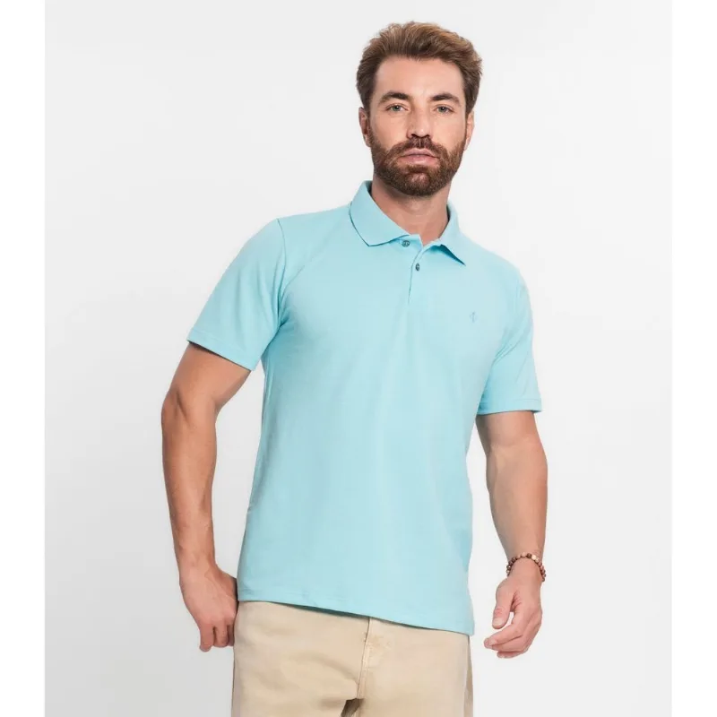 Polo Básica Masculina Diametro Azul GG