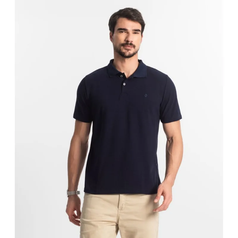 Polo Básica Masculina Diametro Azul G