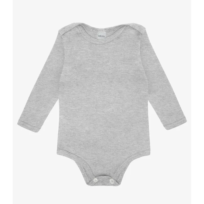 Body Infantil Unissex Select Cinza P