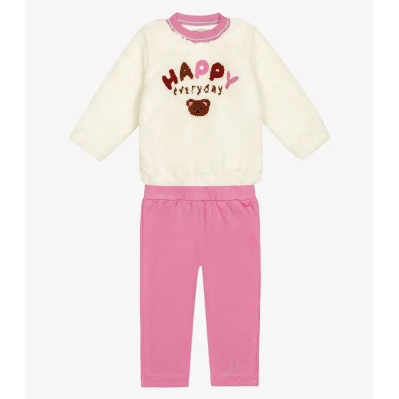 Conjunto Infantil Blusão Com Legging Trick Nick Rosa 8