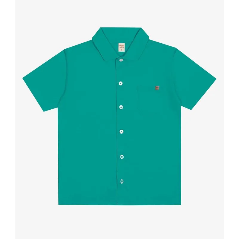 Camisa Infantil Masculina Trick Nick Verde 10