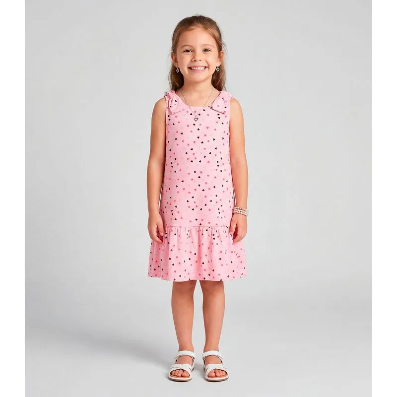 Vestido Infantil Com Laço Trick Nick Rosa 3