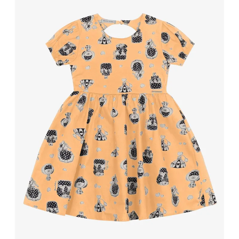 Vestido Infantil Trick Nick Amarelo 6
